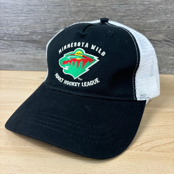 Cap America Other - Minnesota Wild Hat Cap Snap Back Black Adult Hockey League Adjustable